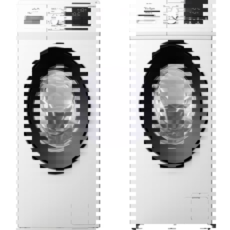 Masina de spalat rufe Tesla WF81460T, 8 kg, 1400 RPM, Clasa A, BLDC Inverter, 16 programe, Smart Wash, Drum Clean, Honeycomb Drum, Delay Start, Adaugare rufe, LED alb, Alb